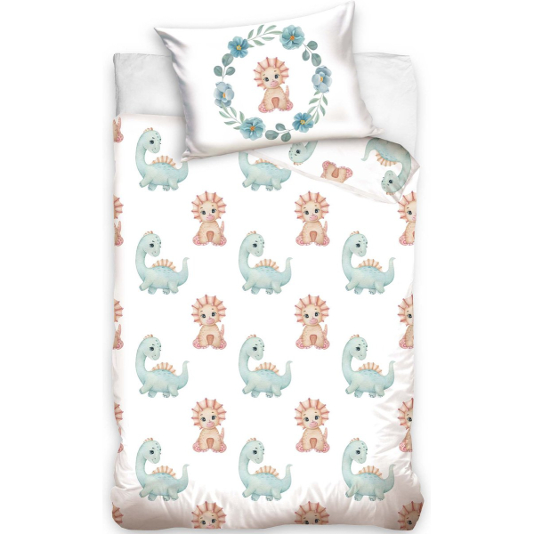 Dinosaurus BABY Dekbedovertrek - 100 x 135 cm - Katoen