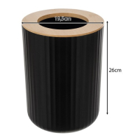 Badkamer accessoires set - toilet borstel - badkamer - sanitair - zwart