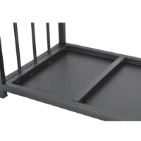 Kaminer – Haardhoutbak – Houtopslag – Haardhout opslag – Houtmand – Zwart - 50,5 x 37 x 50 cm