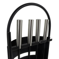 KAMINER Openhaard Accessoires Set 5-in-1 Staal