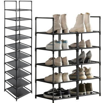 Schoenenrek - modular - ruhhy - schoenen - opberger - schoenenkast - 10 etages Schoenenrek - modular - ruhhy - schoenen - opberger - schoenenkast - 10 etages