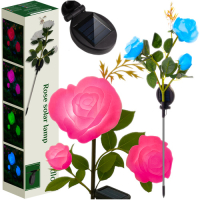 solar lamp - rozen - roos - verschillende kleuren licht - glowrose - tuin - gardlov