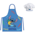 Lilo & Stitch - Kinder schort met koksmuts | 2-delige keukenset | Verkleedset voor koken en bakken | Geschikt voor kinderen 3 t/m 8 jaar