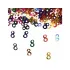 Tafel confetti / decoratie / cijfers / 2 / 4 / 8 / 20 / 60 / gekleurd / metallic