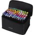 Maaleo Dubbelzijdige Markers - 80 Stuks - Inclusief Tas en Organizer