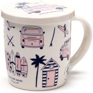 Beker/Mok - Volkswagen Busje Explore - VW T1 - Incl. Infuser & Deksel - 350ml Beker/Mok - Volkswagen Busje Explore - VW T1 - Incl. Infuser & Deksel - 350ml