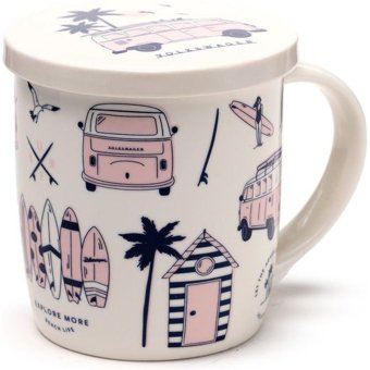 Beker/Mok - Volkswagen Busje Explore - VW T1 - Incl. Infuser & Deksel - 350ml