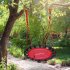 nestschommel - Ø 80 cm - verstelbaar - tot 100 kg - rood