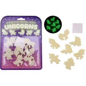 Glow in the dark 3D muur eenhoorns Glow in the dark 3D muur eenhoorns