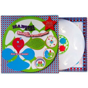 Mangigi - eetspel - moeilijke eter - weg met de eetstress - educatief spel - eten is een feestje - draai, hap en beter eten