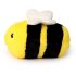 Puckator Deurstopper Honingbij - 1.2 kg - geel/zwart - knuffeldier - H21 cm - deurstop - binnendeur en buitendeur