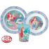 Disney Ariel Kinderserviesset – 3-delig – Bord, Kom & Beker – BPA-vrij – Kleine Zeemeermin – Meisjes Servies – Ontbijtset Kind