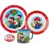 Super Mario Ontbijtset 3-delig – Bord, Beker & Kom – BPA-vrij Kinderservies – Cadeau Jongen 3-6 Jaar – Verjaardagscadeau – Lunchsetje Super Mario