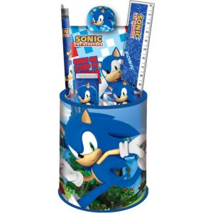 Sonic de hedgehog - pennenbak - briefpapier set - 7 stuks