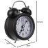 Izoxis - Retro Wekker – Met Luid Alarm en Klassiek Design - zwart