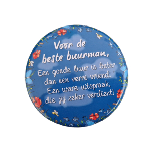 Blikje voor de beste buurman / kado / snoepblik / bonbon cadeau